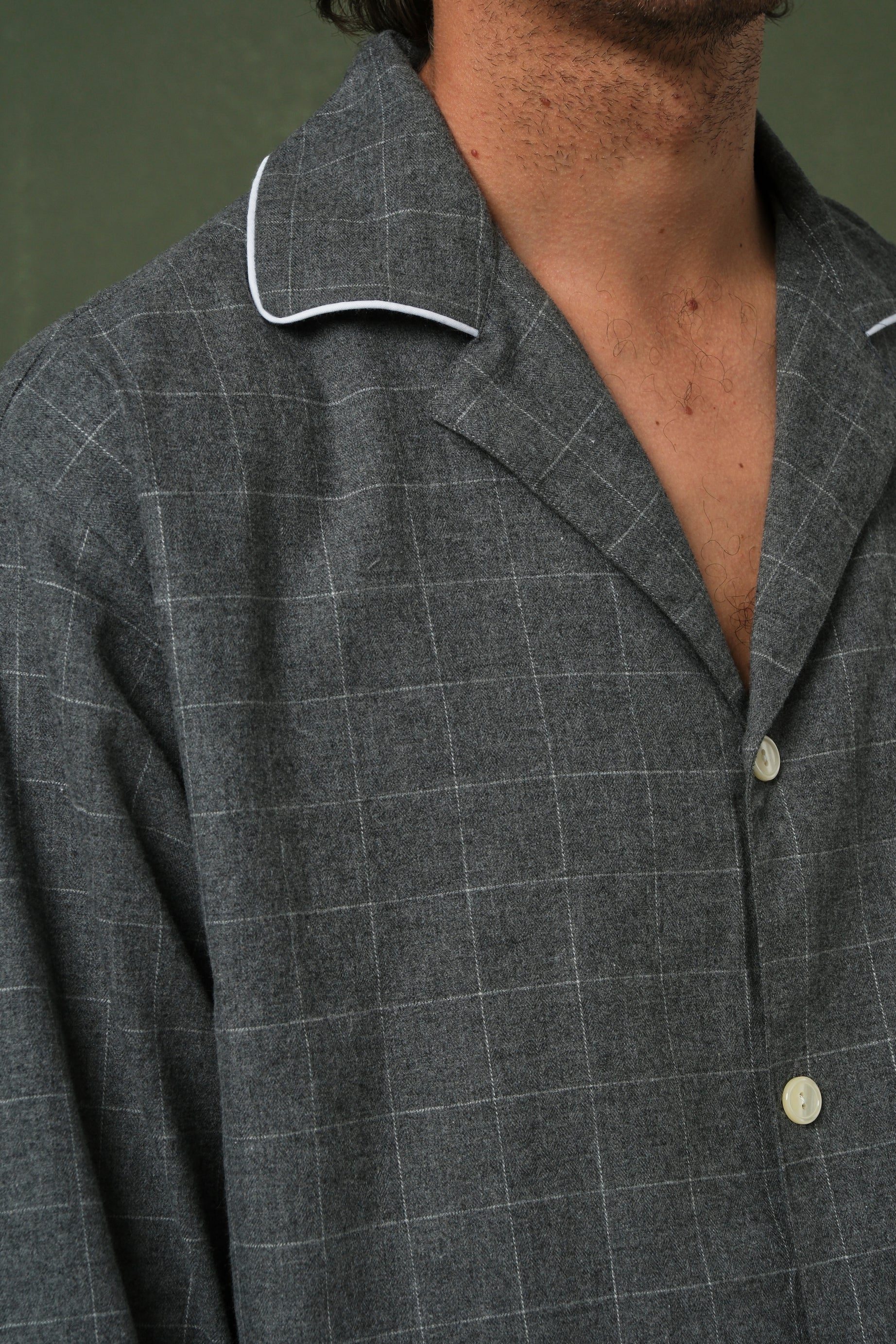 Pijama hombre Grey and White