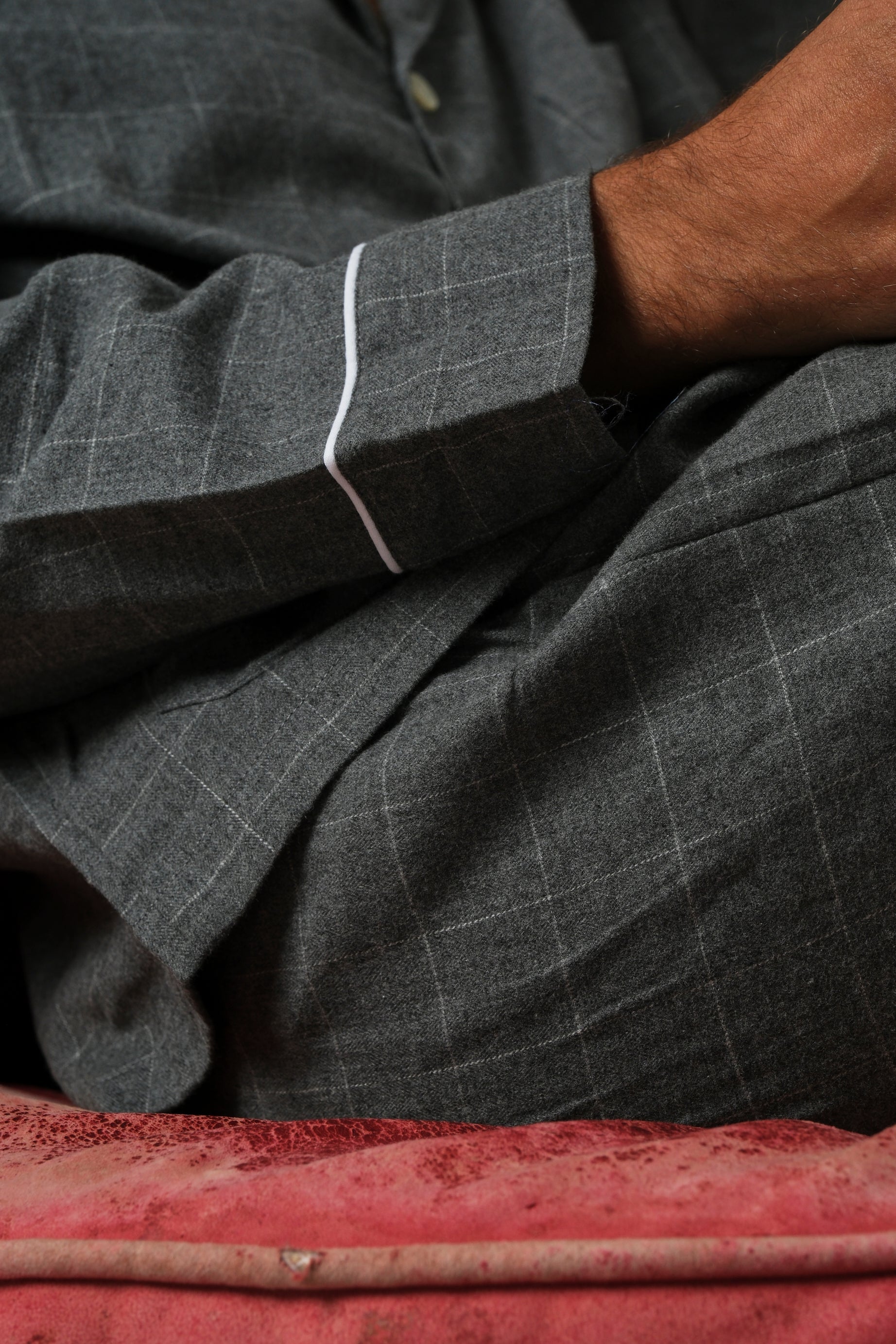 Pijama hombre Grey and White