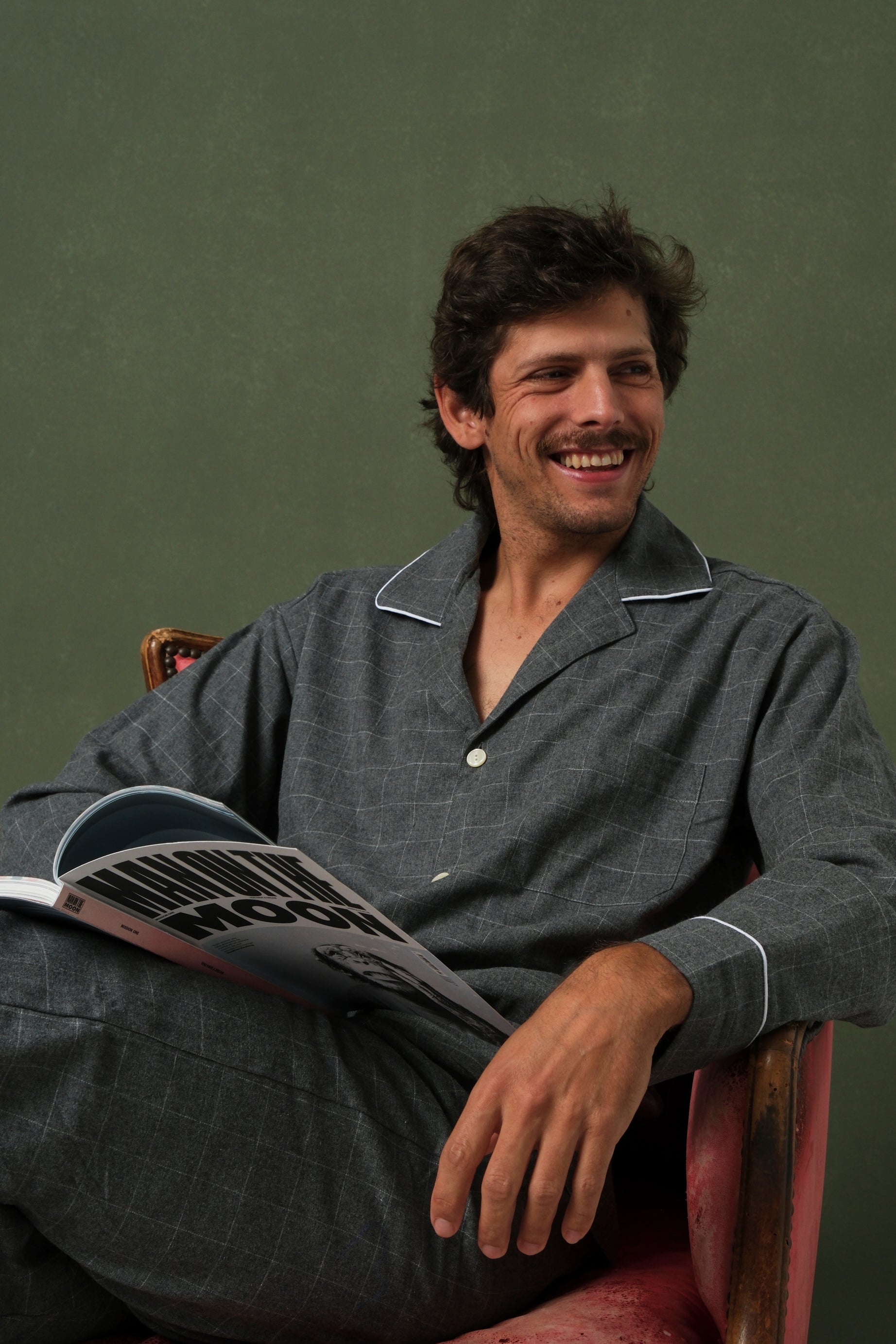 Pijama hombre Grey and White