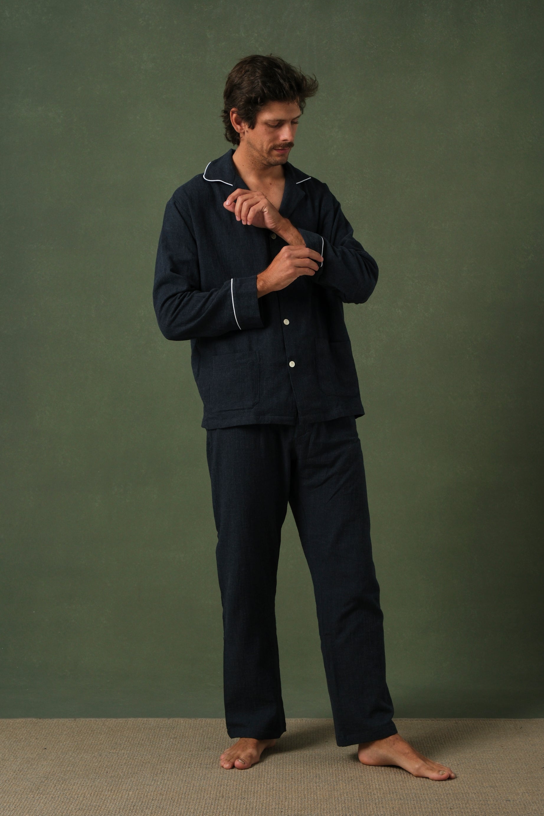 Pijama Hombre Bicolor Blue and Brown