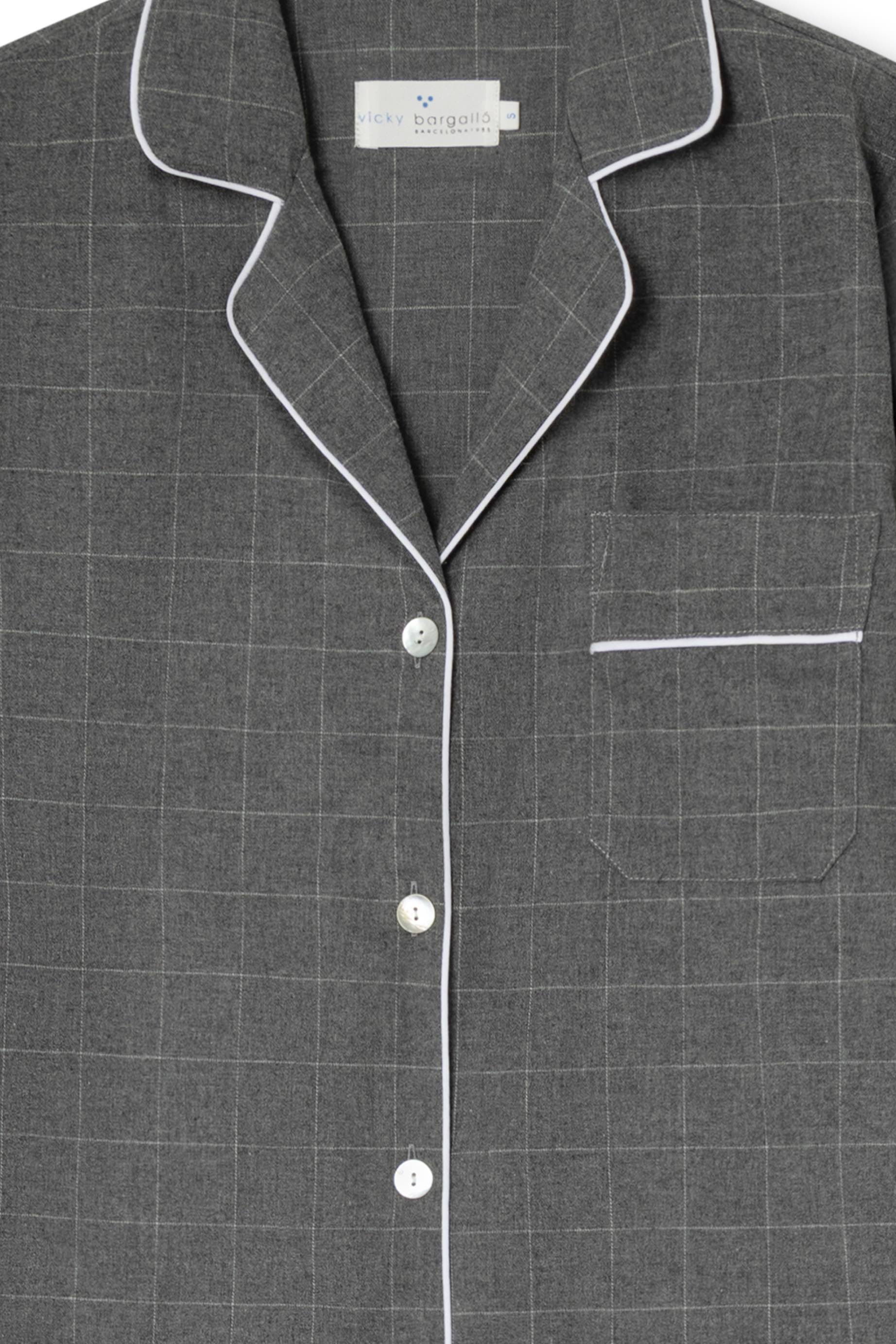 Pyjama Femme Gris et Blanc