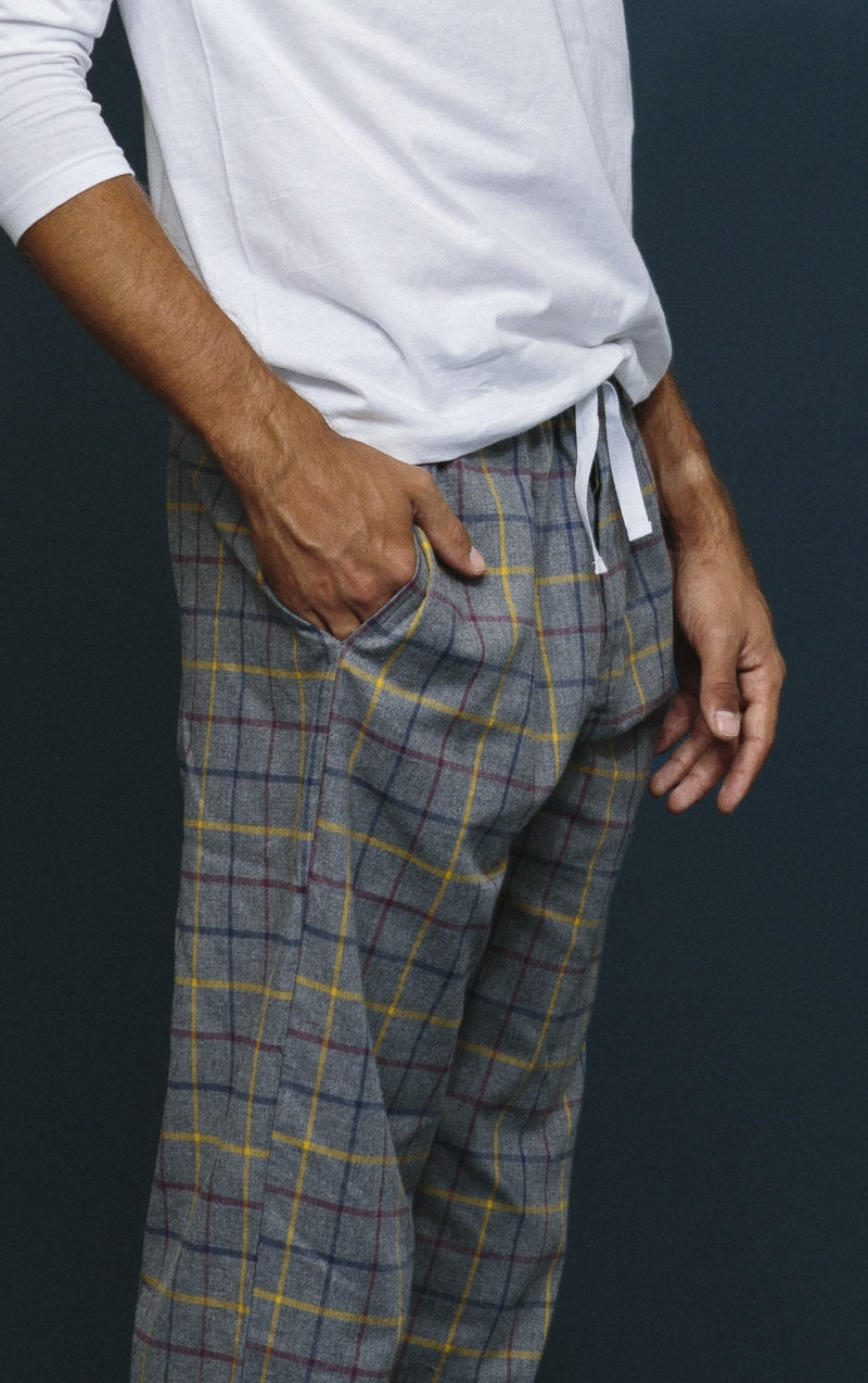 Pantalon à carreaux colorés 